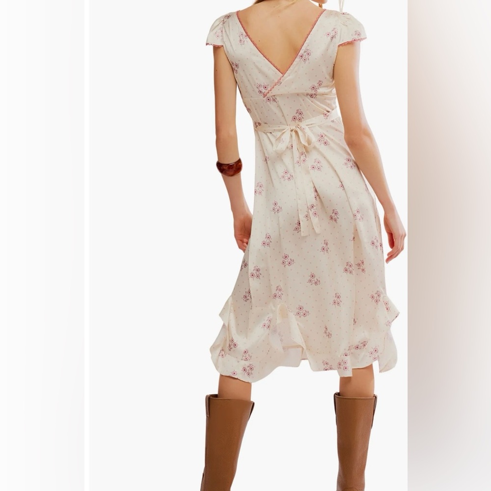 NWT! Free People Haven Embroidered Midi Dress - Picture 4 of 15